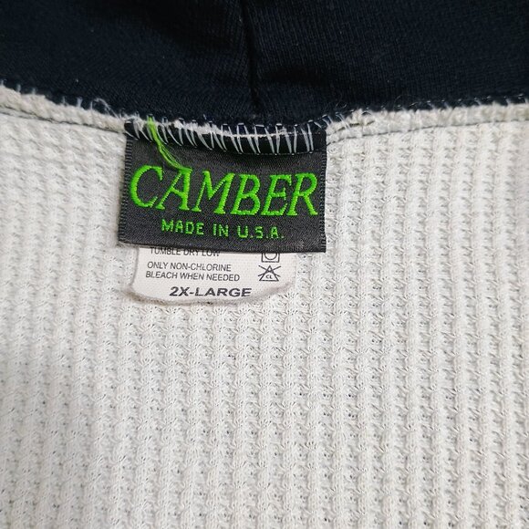 Camber USA 2XL Black Thermal Lined Full Zip Hoodie RN 91210 Xfinity Made in USA - Picture 6 of 8